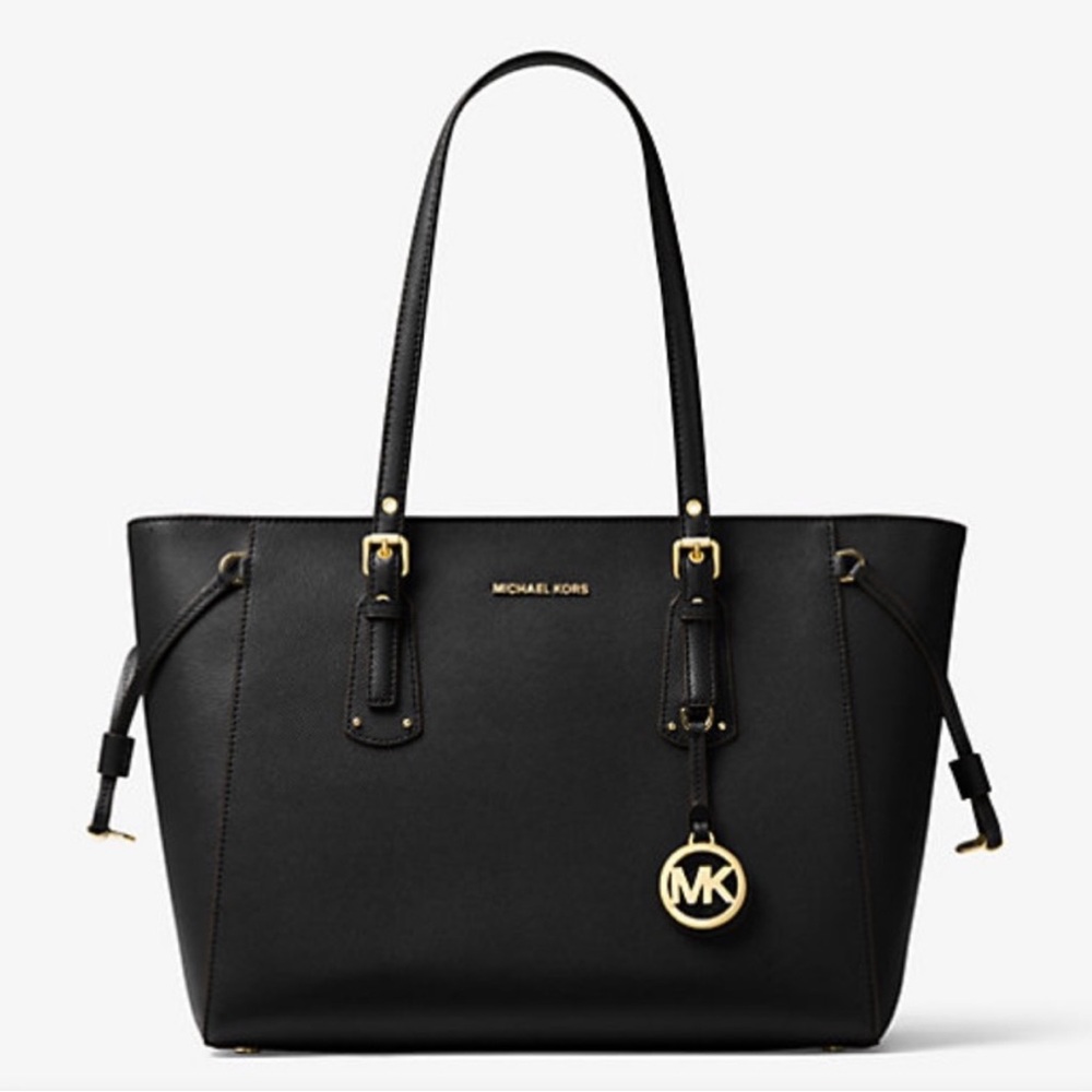 Michael Kors Voyager Medium Crossgrain Leather Tote